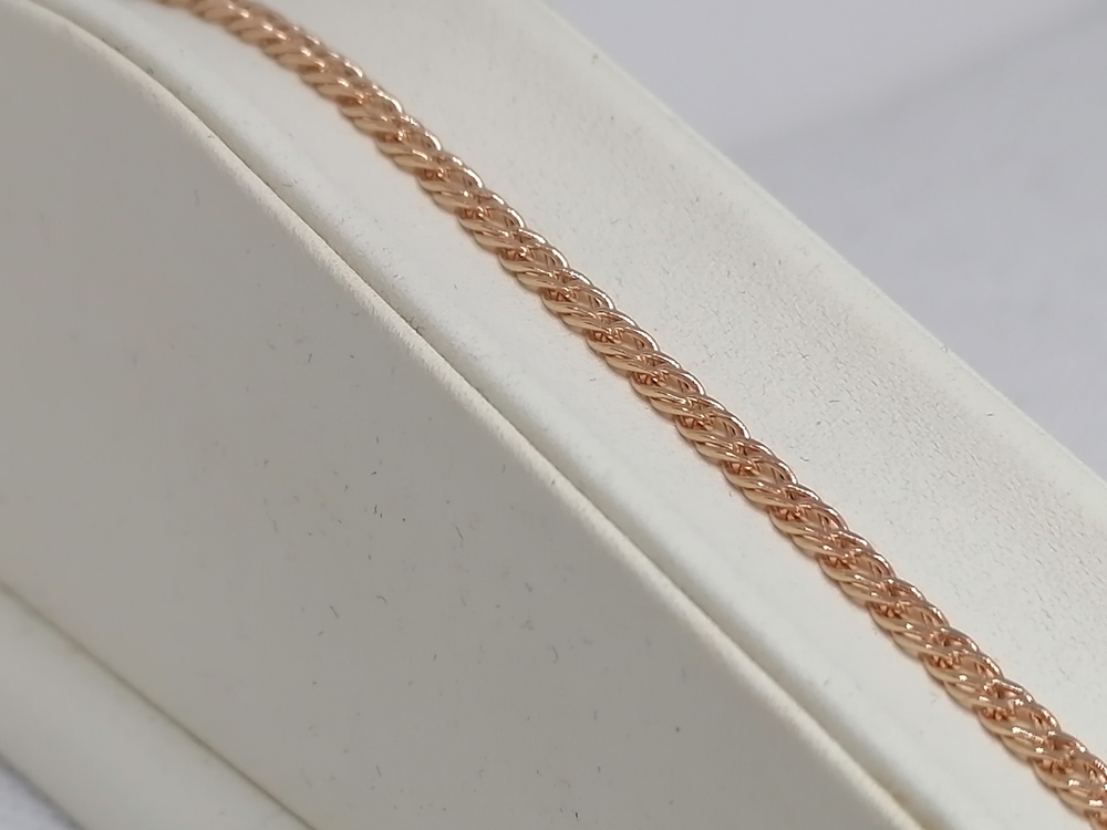 БРАСЛЕТ ПОЛНОВЕСНЫЙ Ромб двойной Au 585