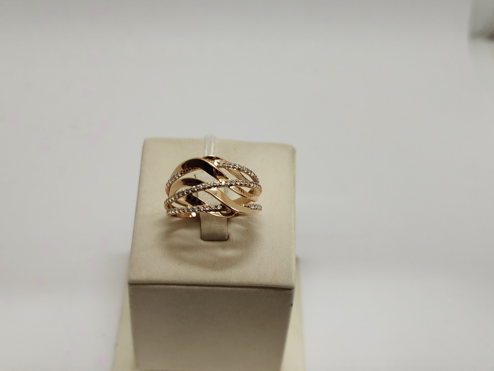 КОЛКМИ585 КОЛЬЦО С КАМНЯМИ (Au 585)