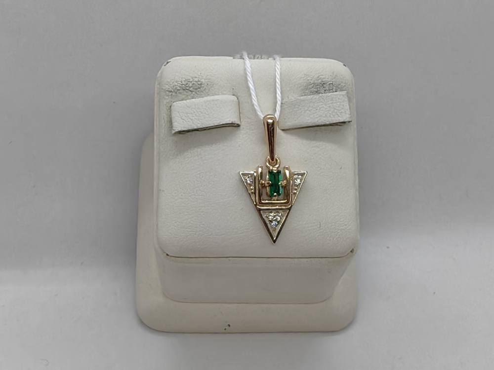 ПОДКМИ585 ПОДВЕСКА С КАМНЯМИ (Au 585)