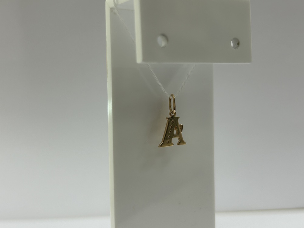 ПОДВЕСКА БУКВА А Au 585