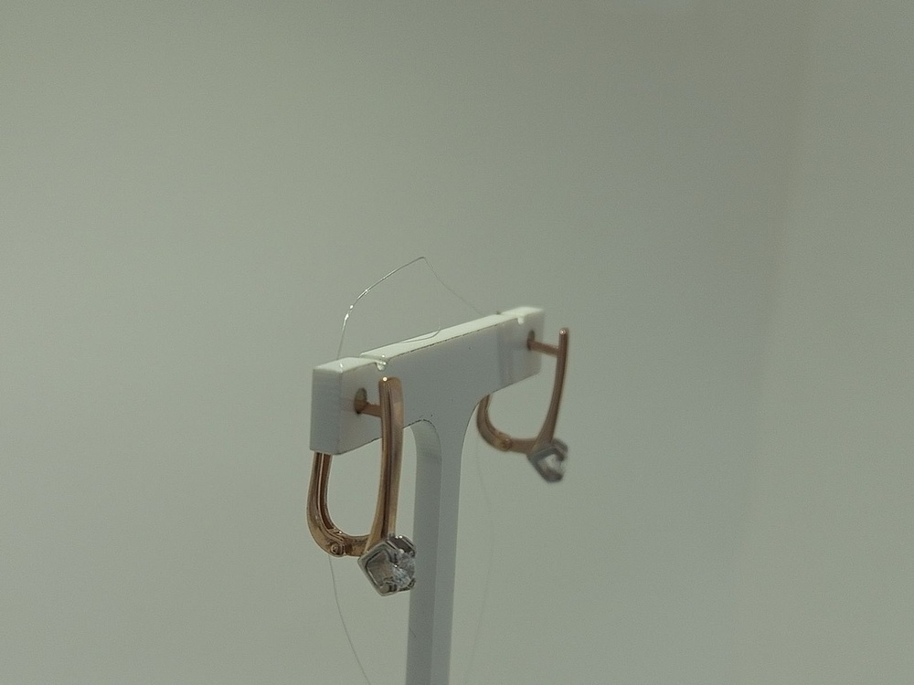 СЕРЬГИ С КАМНЕМ (Au 375)