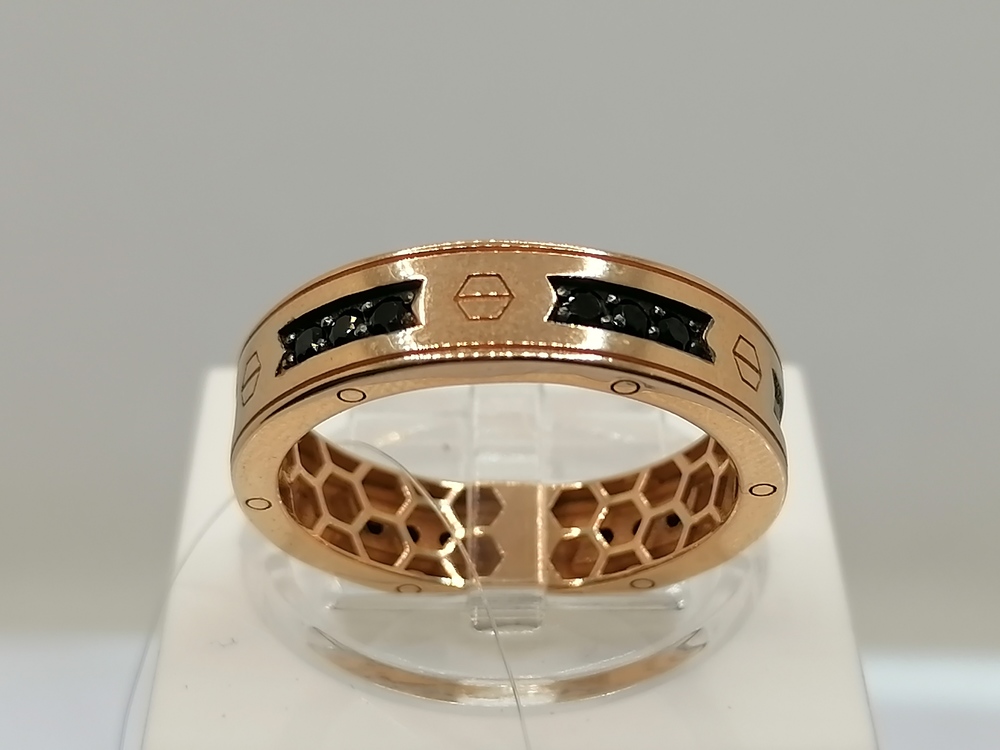 КОЛЬЦО ПЕЧАТКА с камнями (Au 585)