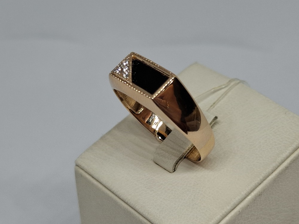 ПЕЧАТКА С КАМНЯМИ (Au 585)