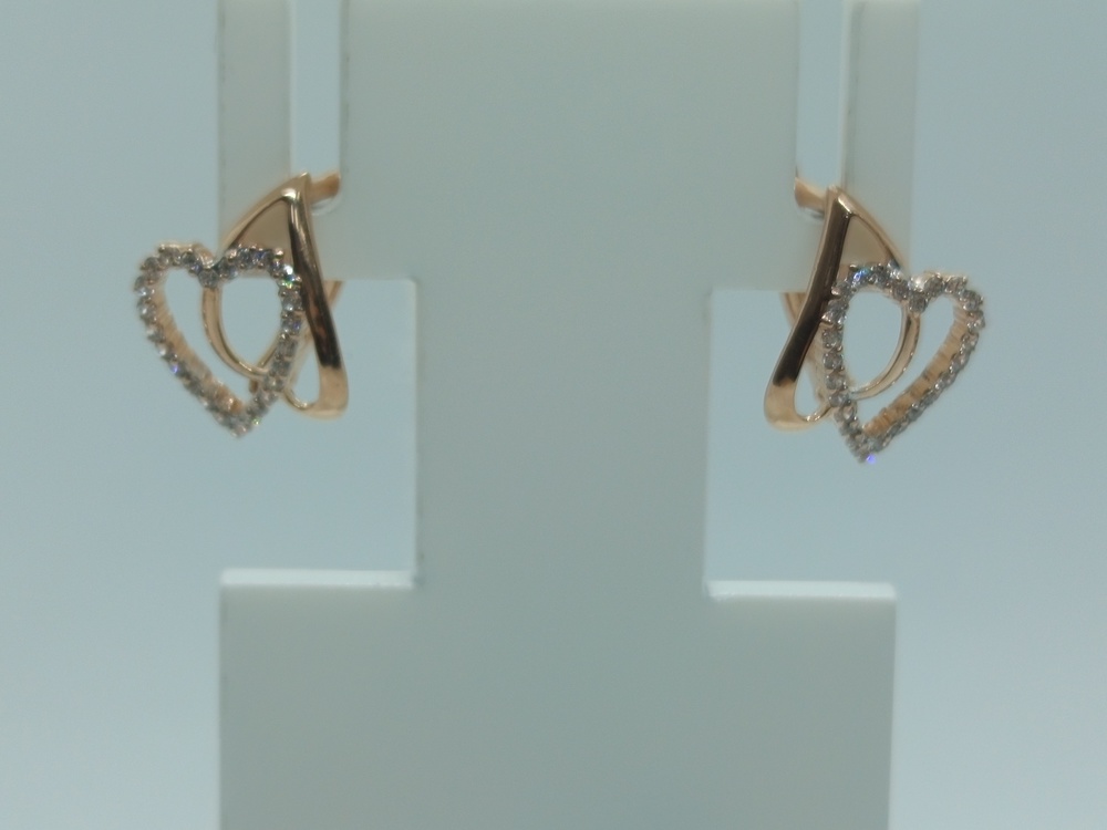 СКМИ585 СЕРЬГИ С КАМНЯМИ (Au 585)