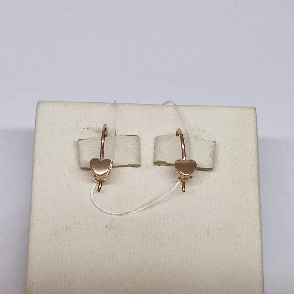 СЕРЬГИ ПЕТЕЛЬКА без камня (Au 585)