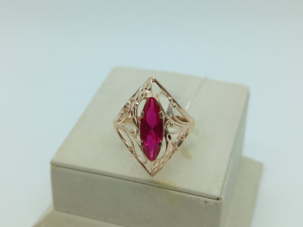 КОЛЬЦО С КАМНЕМ (Au 585)