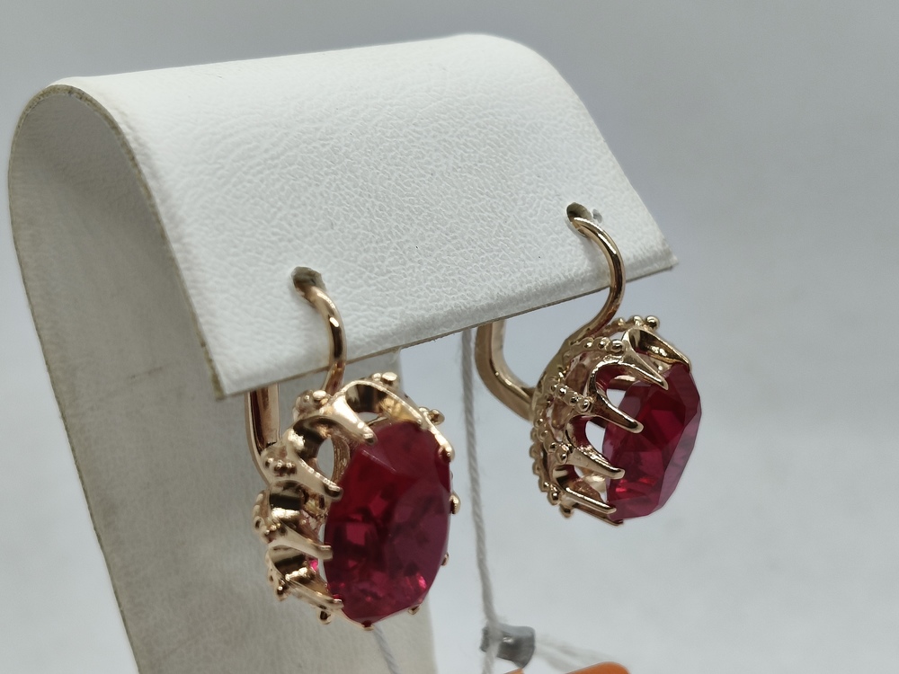 СЕРЬГИ С КАМНЕМ (Au 583)