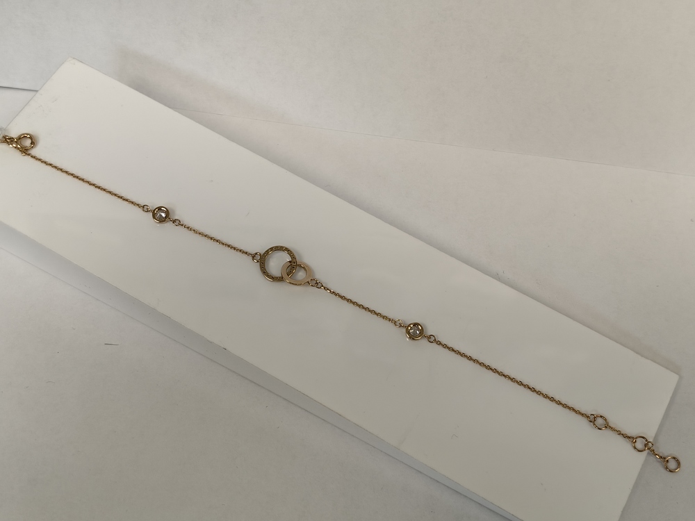 Б585 БРАСЛЕТ С КАМНЯМИ (Au 585)