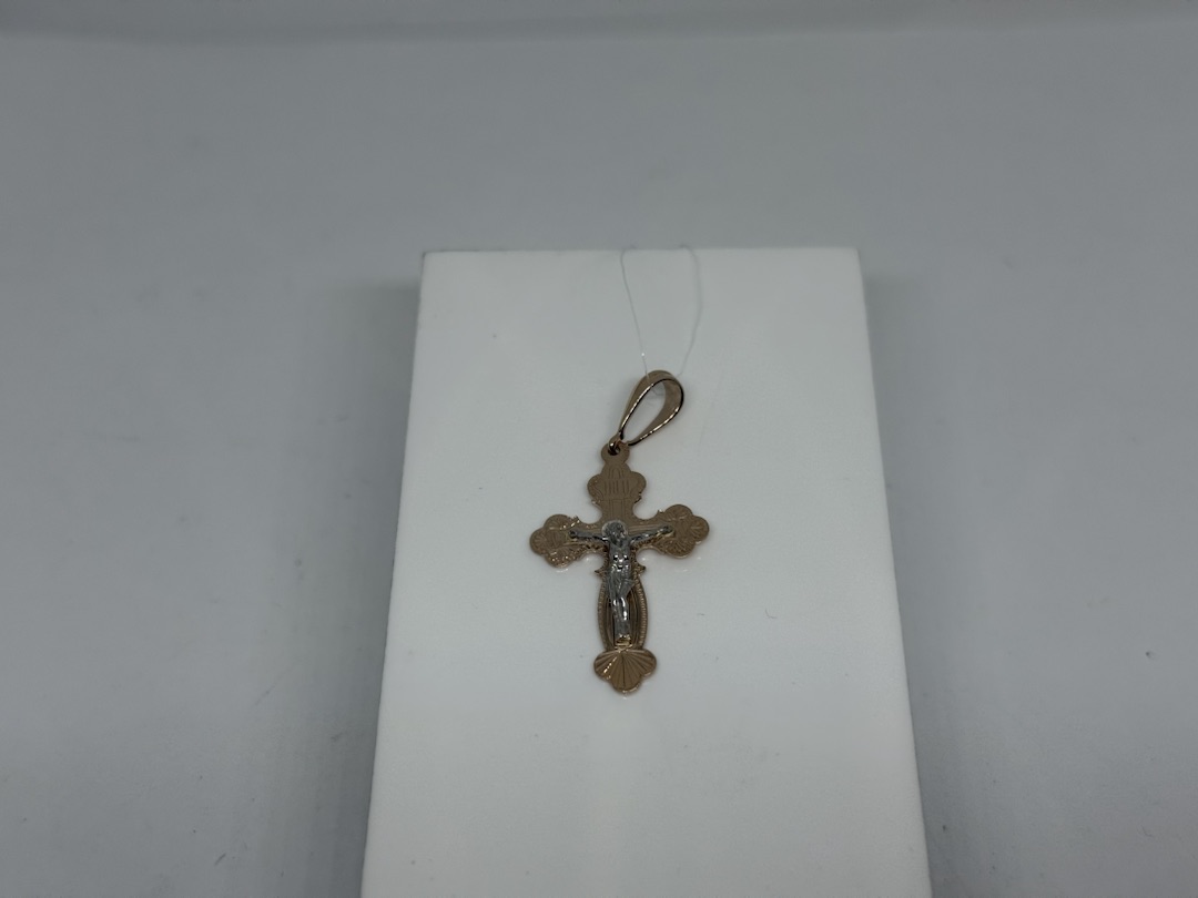 810-00014-10-00-00-02 ПОДВЕСКА КРЕСТ (Au 585)