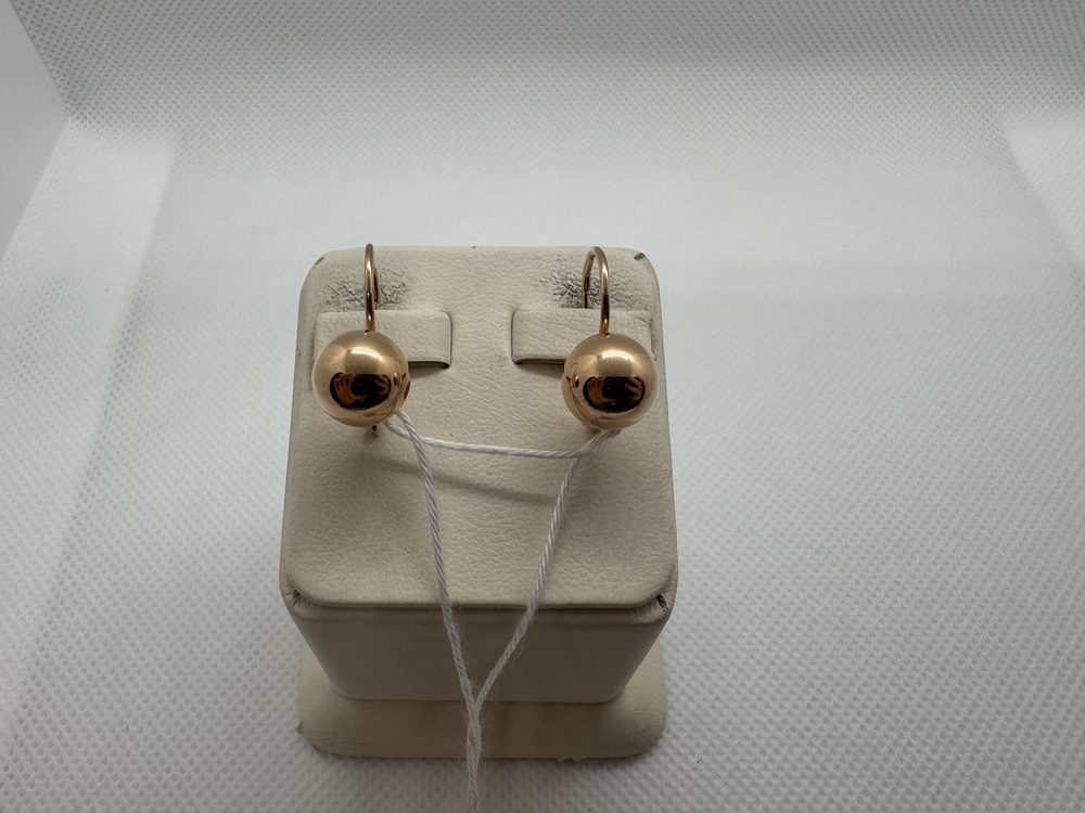 СБКМ583 СЕРЬГИ БЕЗ КАМНЯ (Au 583)