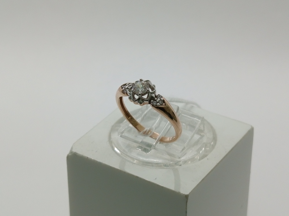 КОЛКМИ585 КОЛЬЦО С КАМНЯМИ (Au 585)