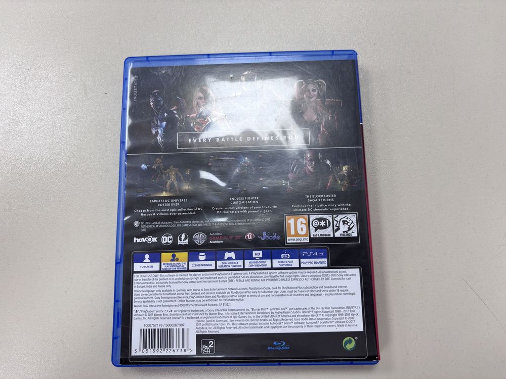 Игра Playstation 4 Injustice 2