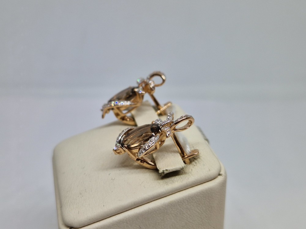 СКМИ585 СЕРЬГИ С КАМНЯМИ (Au 585)