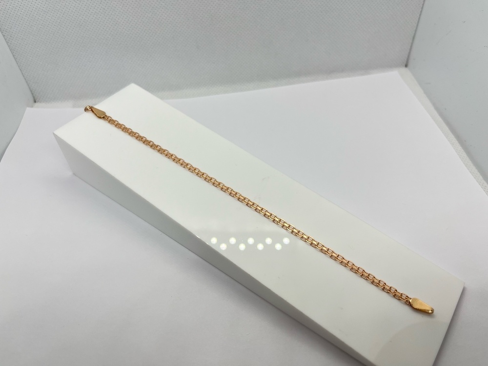 БРАСЛЕТ ПОЛНОВЕСНЫЙ Бисмарк машинный (Au 585)