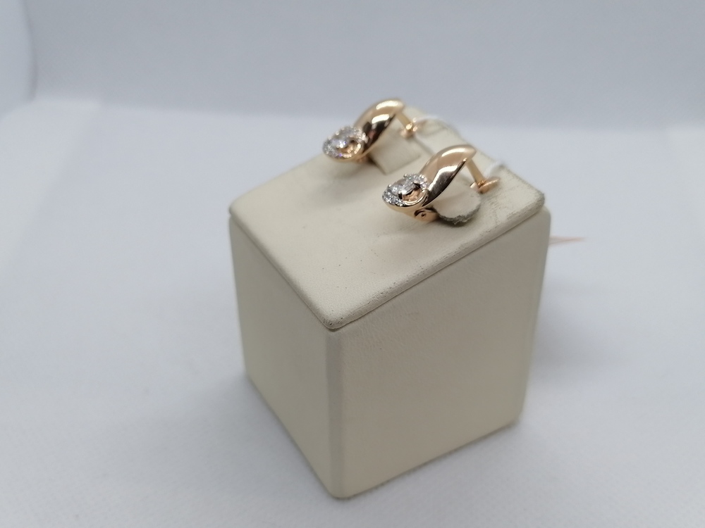 СКМИ585 СЕРЬГИ С КАМНЯМИ (Au 585)