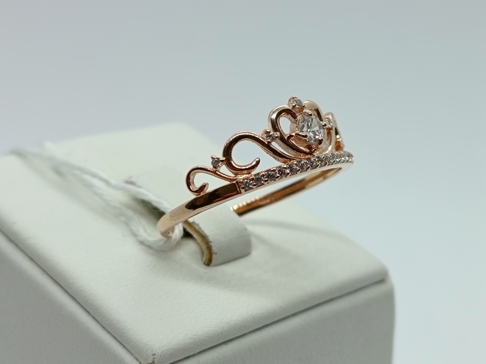 КОЛКМИ585 КОЛЬЦО С КАМНЯМИ (Au 585)