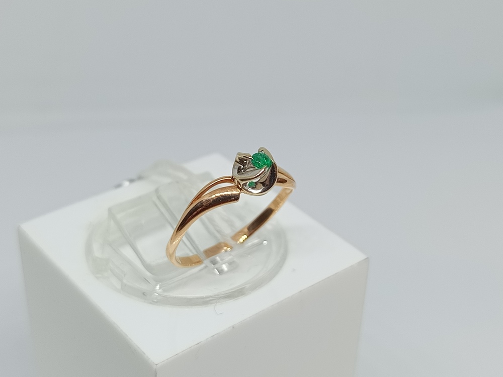 КОЛКМ585 КОЛЬЦО С КАМНЕМ (Au 585)