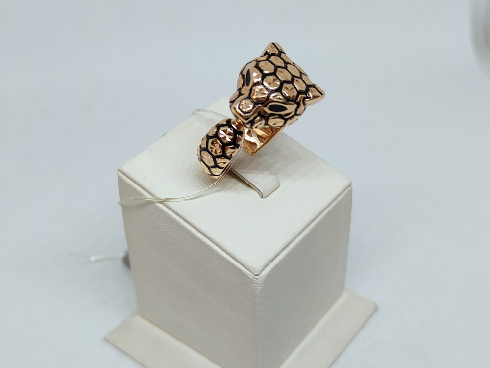 019355 КОЛЬЦО ЭМАЛЬ (Au 585)