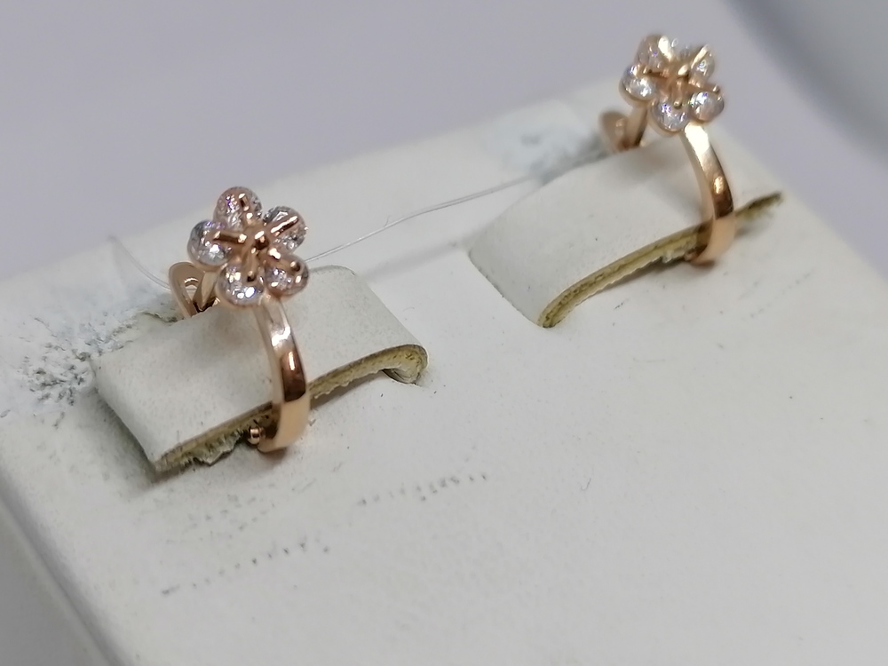 СЕРЬГИ С КАМНЯМИ (Au 585)