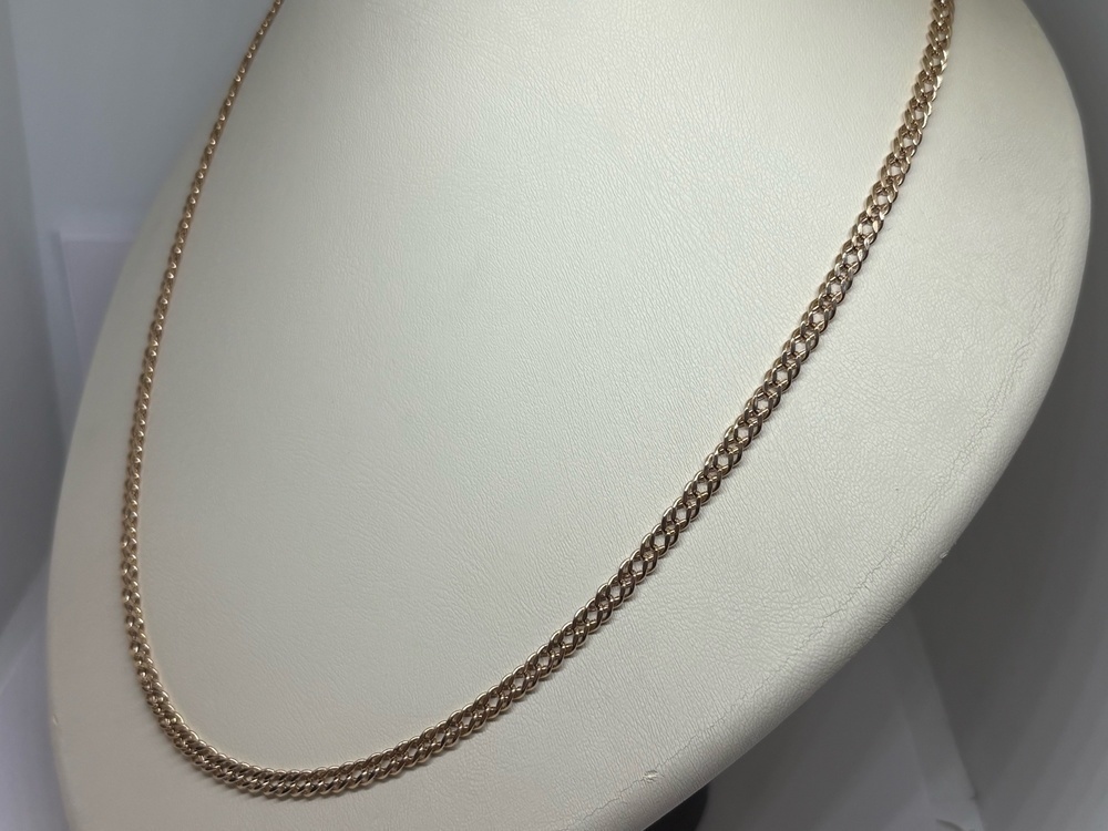 ЦПР2585 ЦЕПЬ ПУСТОТЕЛАЯ Ромб двойной (Au 585)