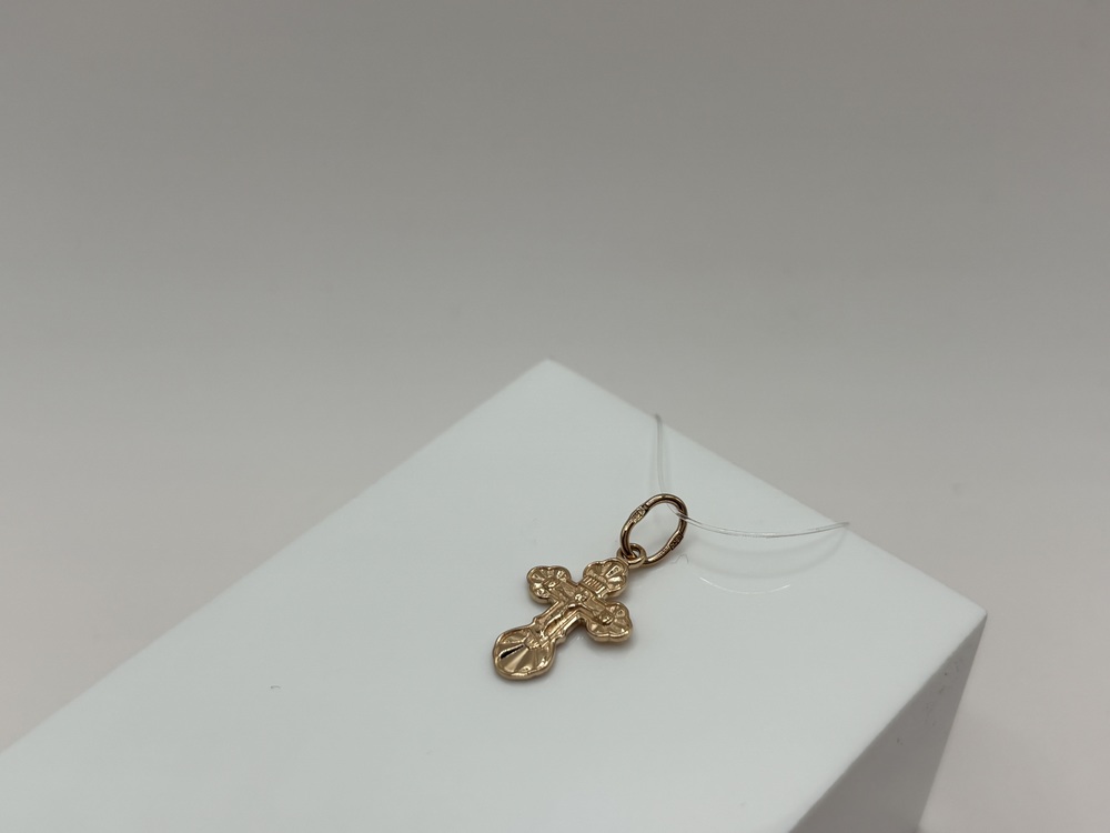 ПОДВЕСКА КРЕСТ без камня (Au 585)
