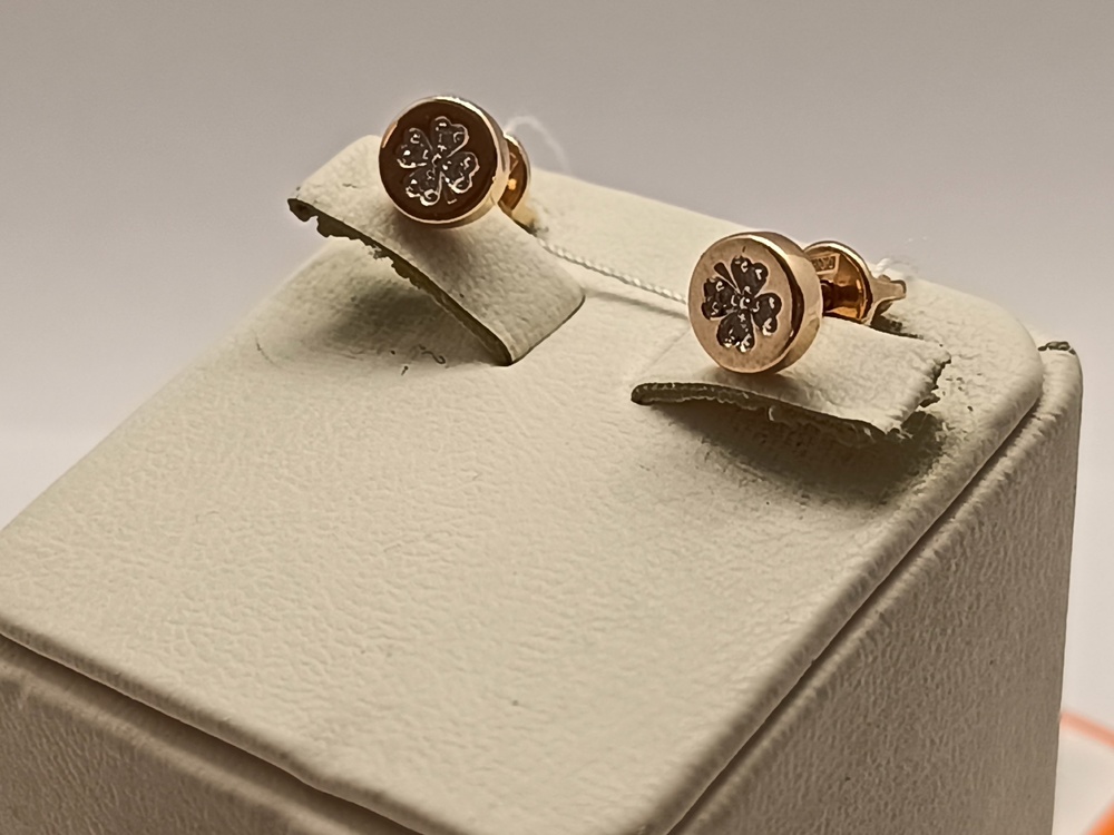 СПУС585 СЕРЬГИ ПУСЕТЫ (Au 585)