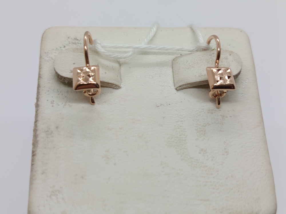 СЕРЬГИ БЕЗ КАМНЯ (Au 585)