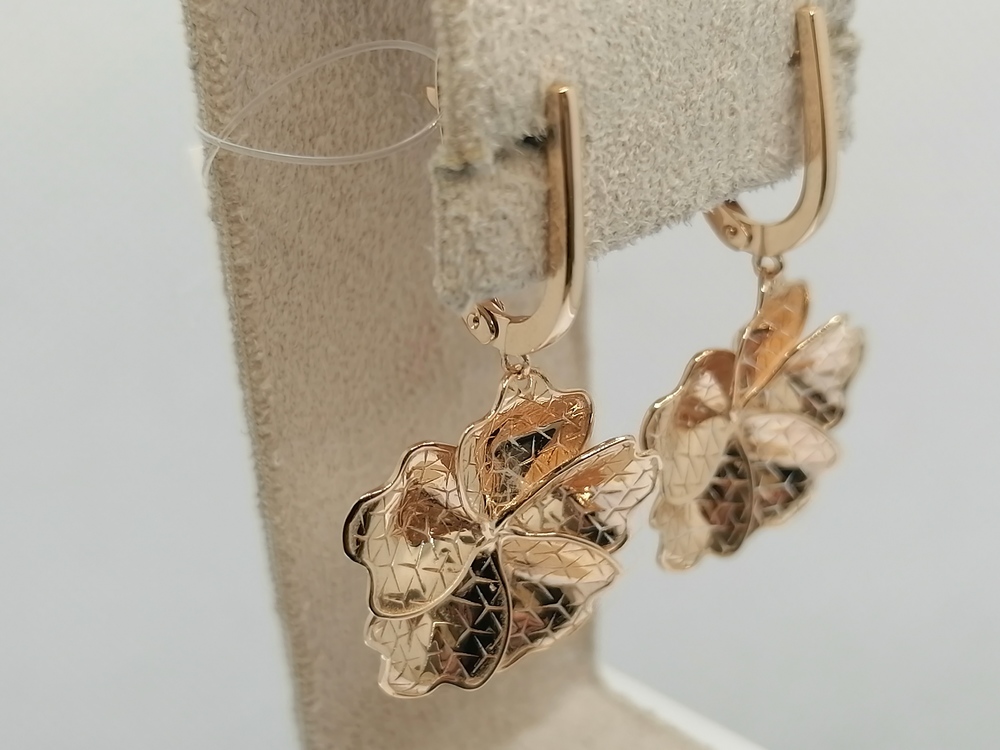 СЕРЬГИ БЕЗ КАМНЯ (Au 585)