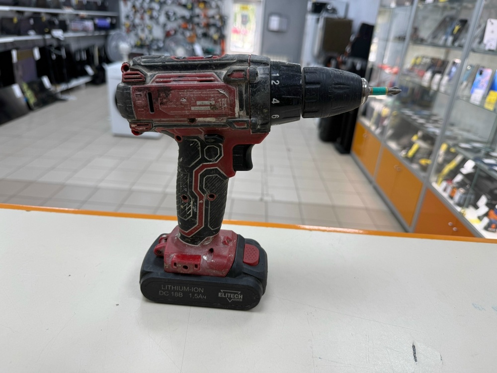 Шуруповерт Elitech ДА-18-2лс