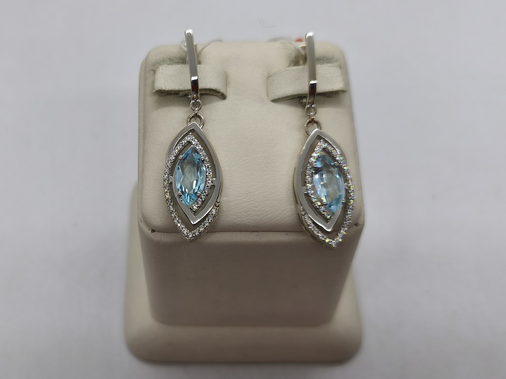 СЕРЬГИ С КАМНЯМИ (Au 585)