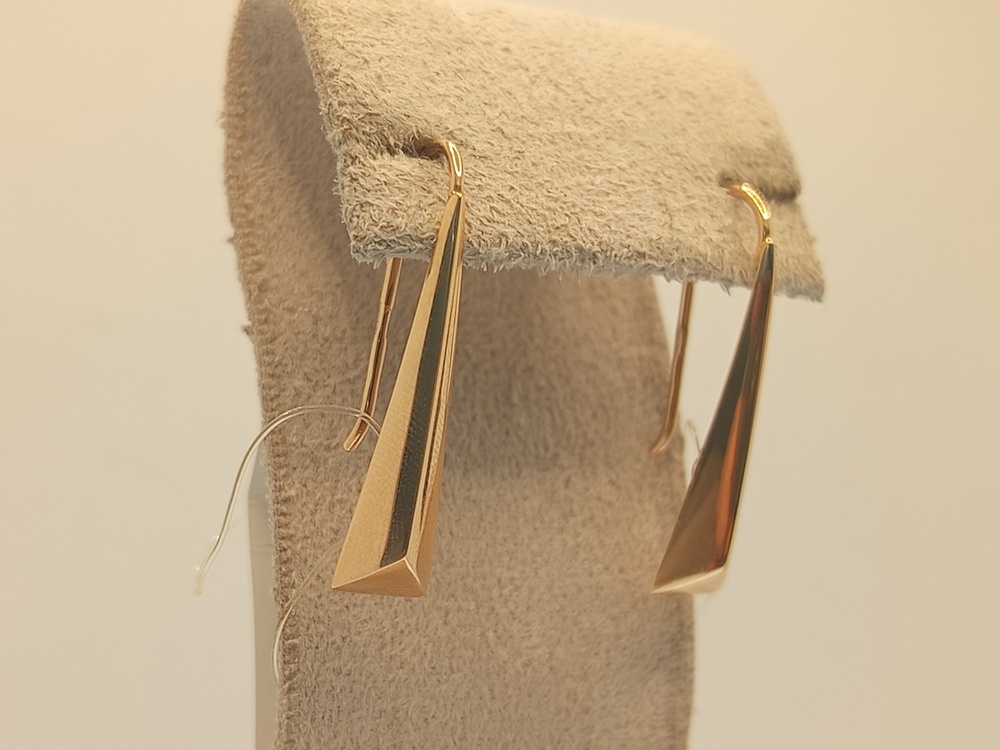 СЕРЬГИ ПЕТЕЛЬКА без камня (Au 585)