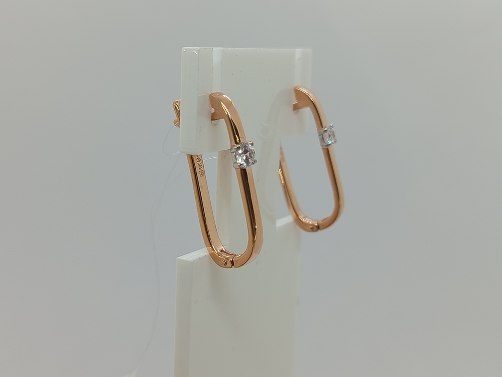 СЕРЬГИ С КАМНЕМ (Au 585)