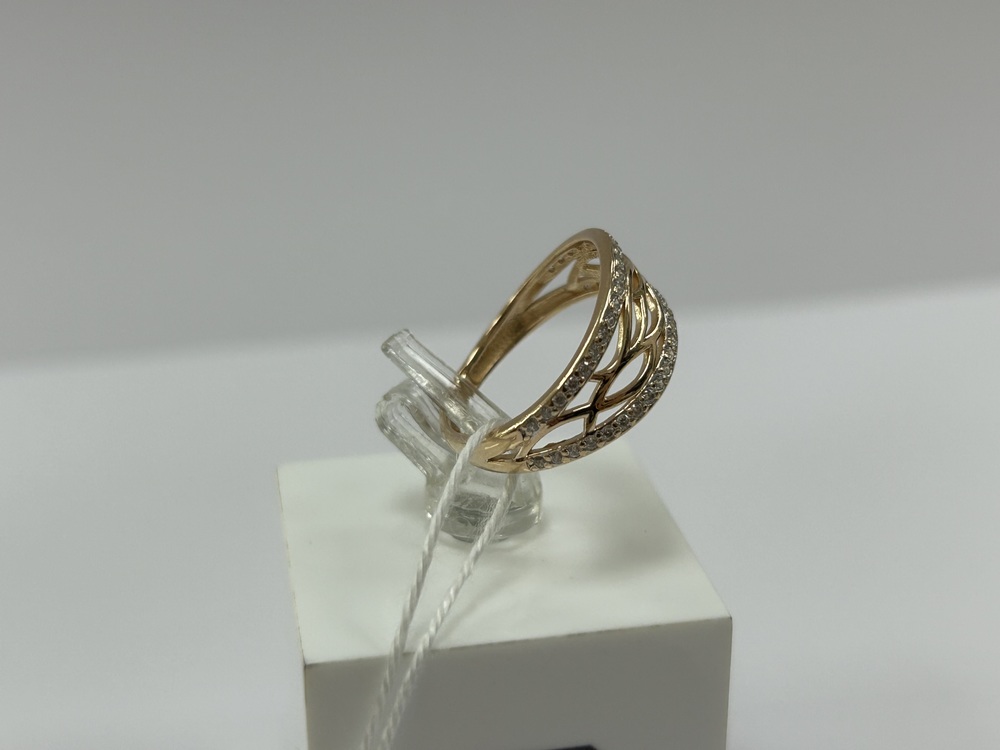 КОЛЬЦО С КАМНЯМИ (Au 585)