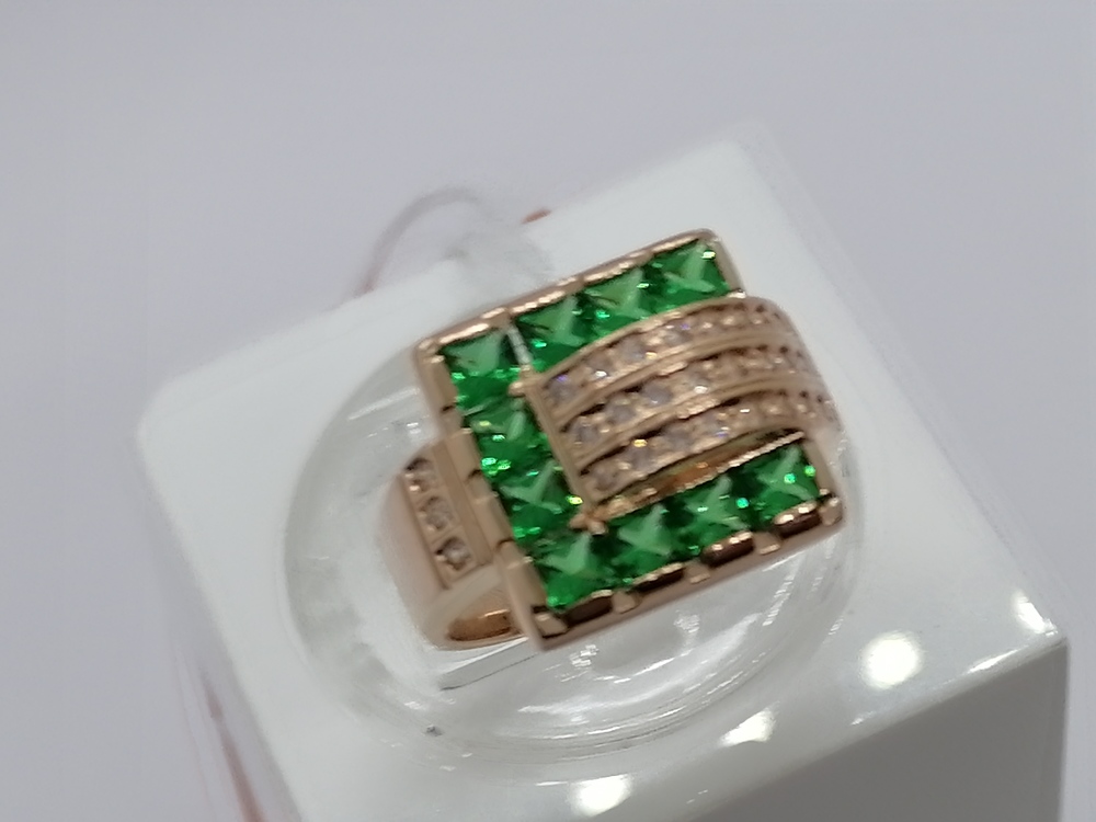 КОЛКМИ585 КОЛЬЦО С КАМНЯМИ (Au 585)