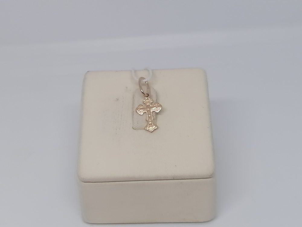 ПОДВЕСКА КРЕСТ БЕЗ КАМНЯ (Au 585)