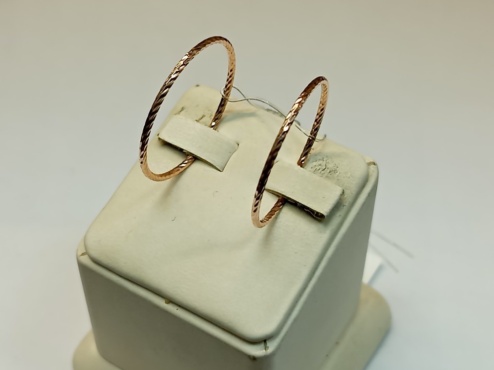 140146 СЕРЬГИ КОНГО (Au 585)