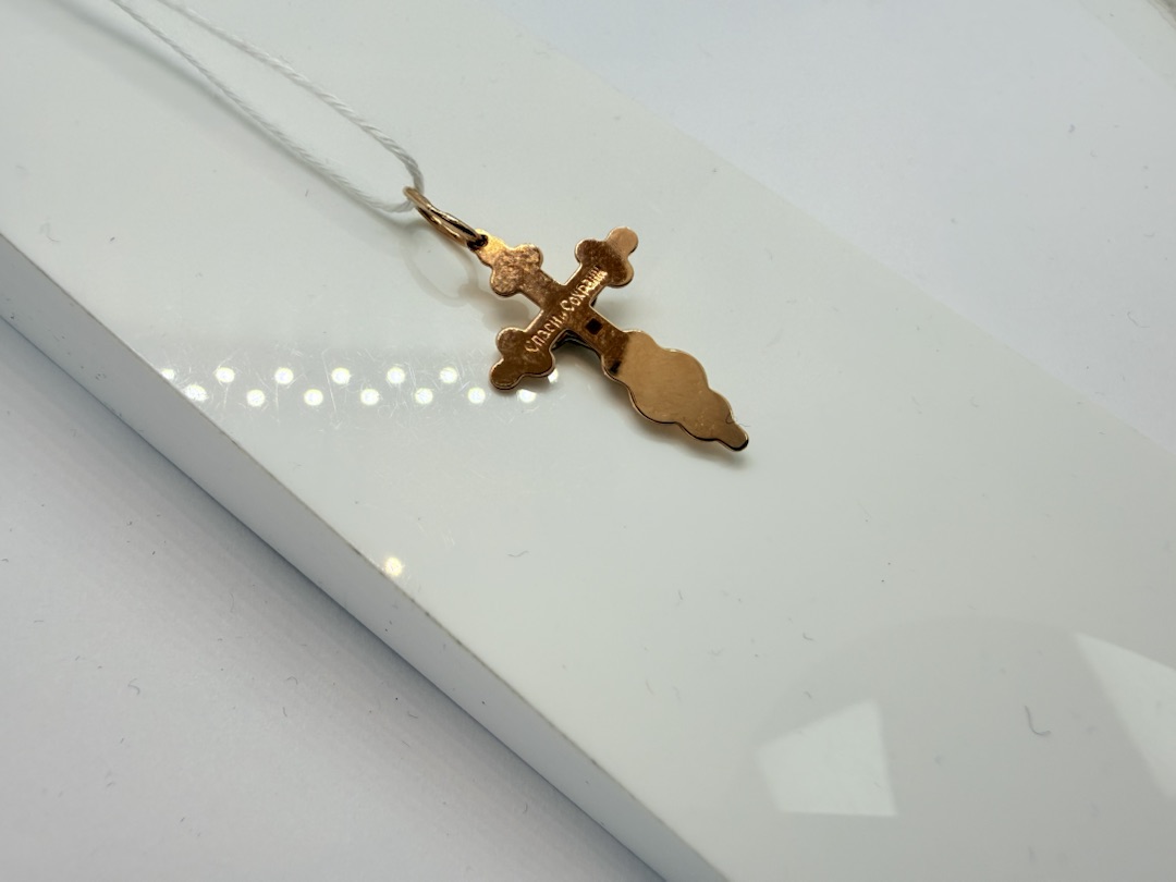 ПОДВЕСКА КРЕСТ БЕЗ КАМНЯ (Au 585)