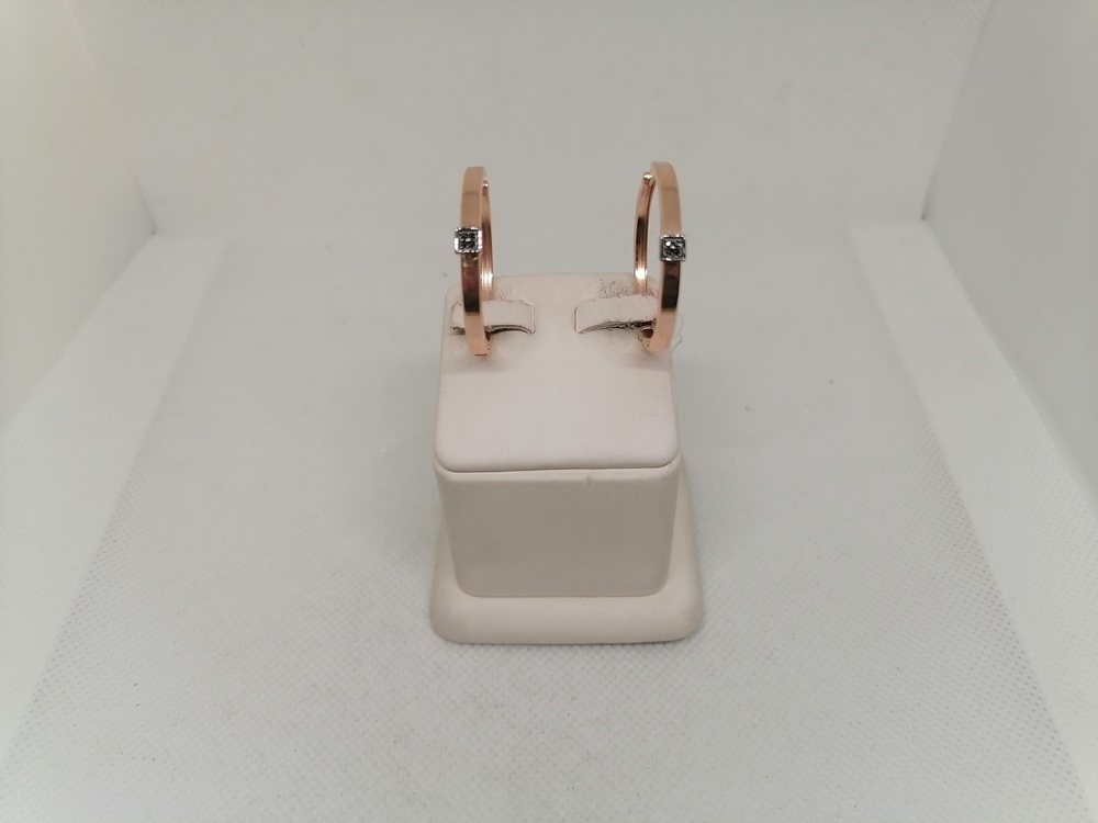 СЕРЬГИ КОНГО с камнями (Au 585)