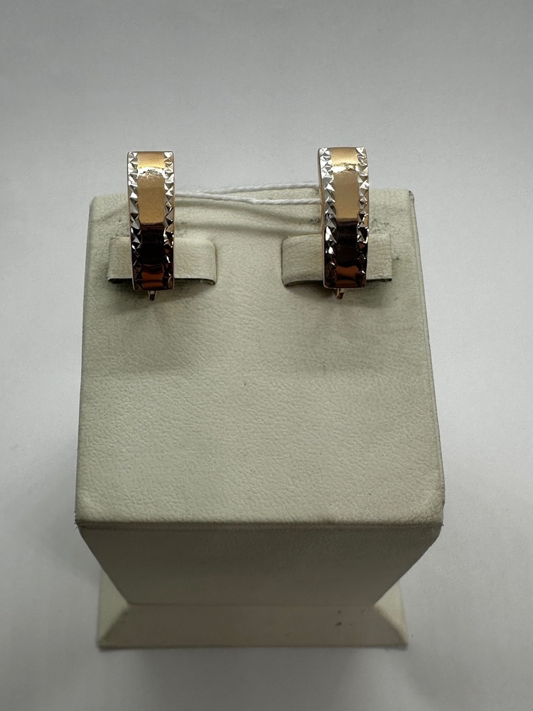 СБКМ585 СЕРЬГИ БЕЗ КАМНЯ (Au 585)