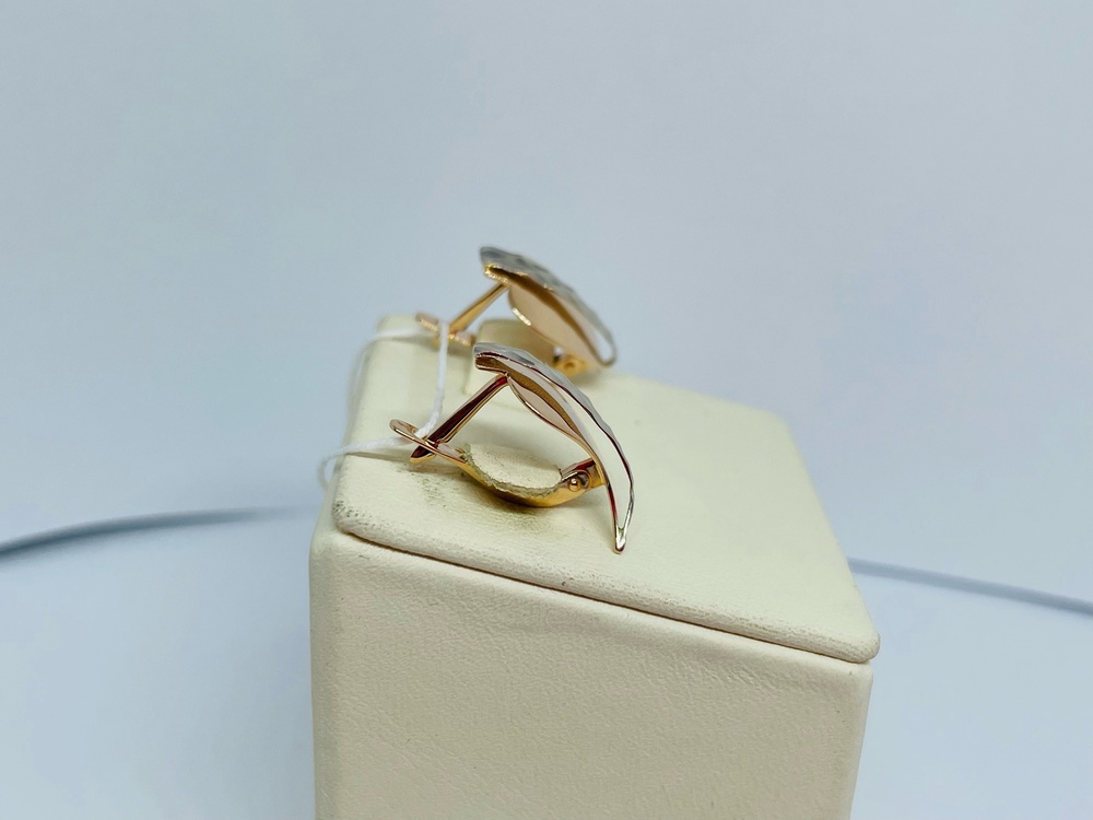 СЕРЬГИ БЕЗ КАМНЯ (Au 585)