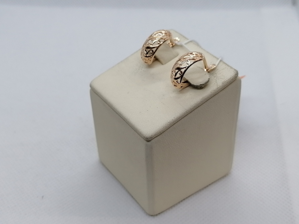 СБКМ585 СЕРЬГИ БЕЗ КАМНЯ (Au 585)