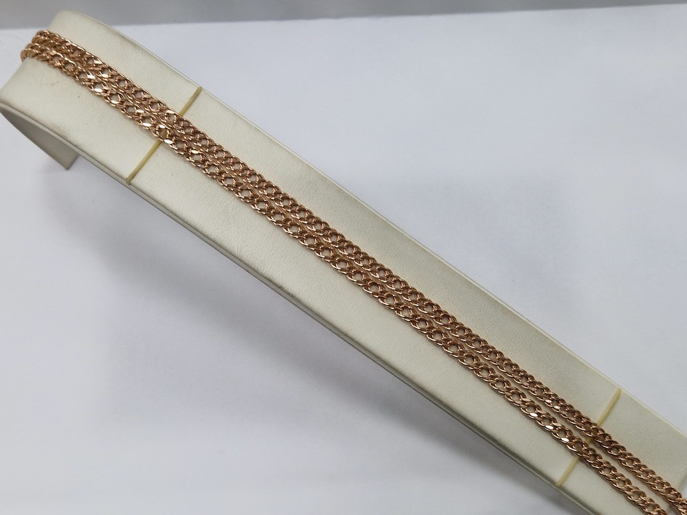 ЦЕПЬ ПУСТОТЕЛАЯ Ромб двойной (Au 585)