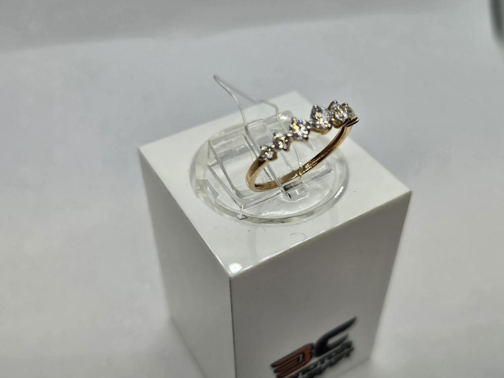 КОЛЬЦО С КАМНЯМИ (Au 585)