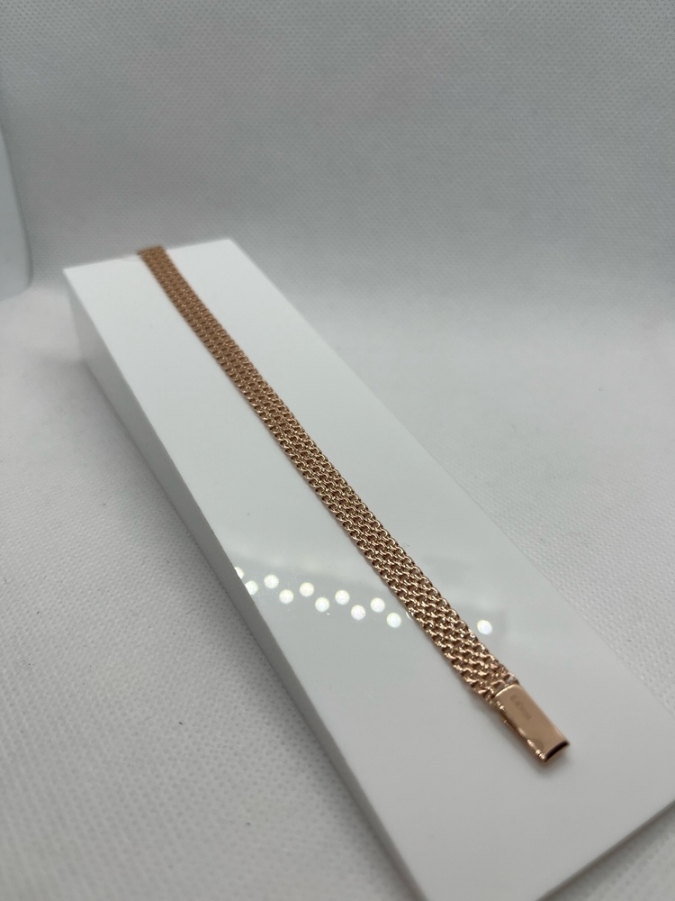 БРАСЛЕТ ПОЛНОВЕСНЫЙ Бисмарк тройной (Au 585)