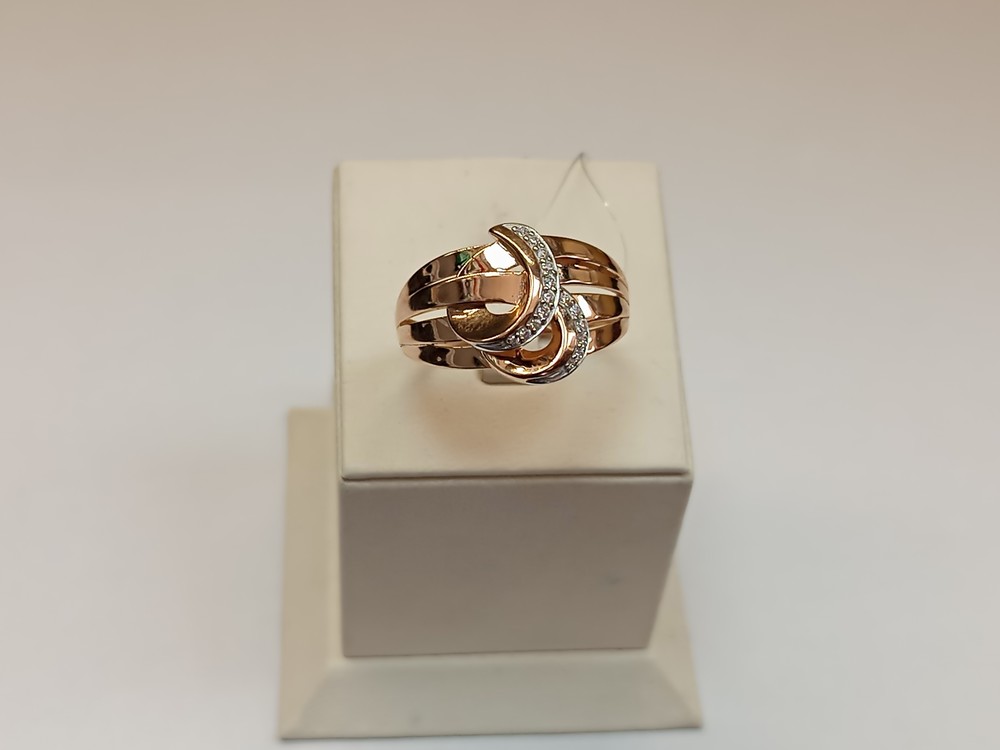 КОЛЬЦО С КАМНЯМИ (Au 585)