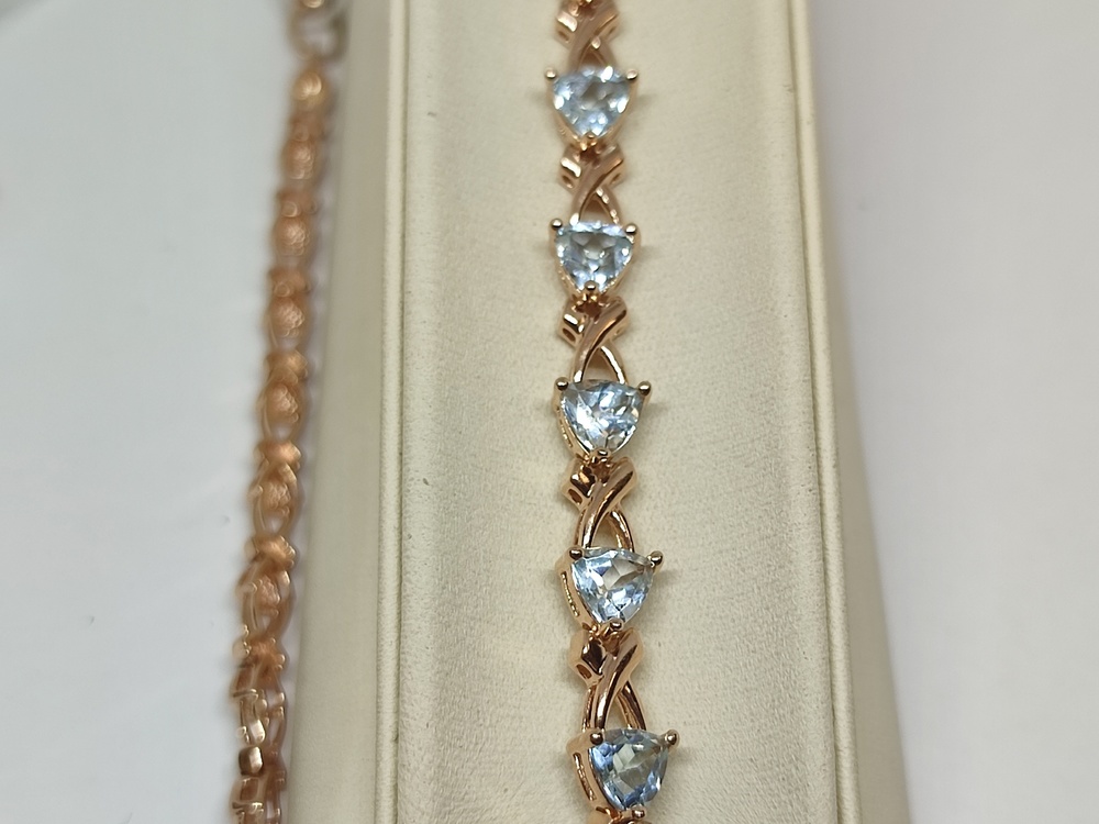 КОЛЬЕ С КАМНЯМИ Au 585