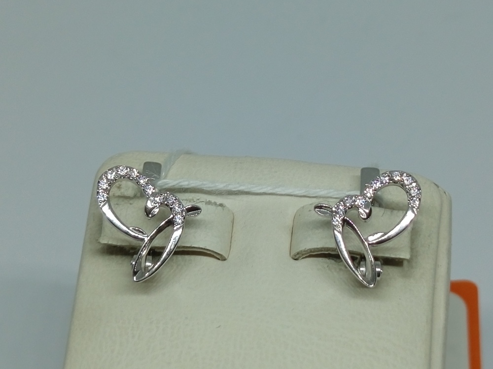 СКМИ585 СЕРЬГИ С КАМНЯМИ (Au 585)