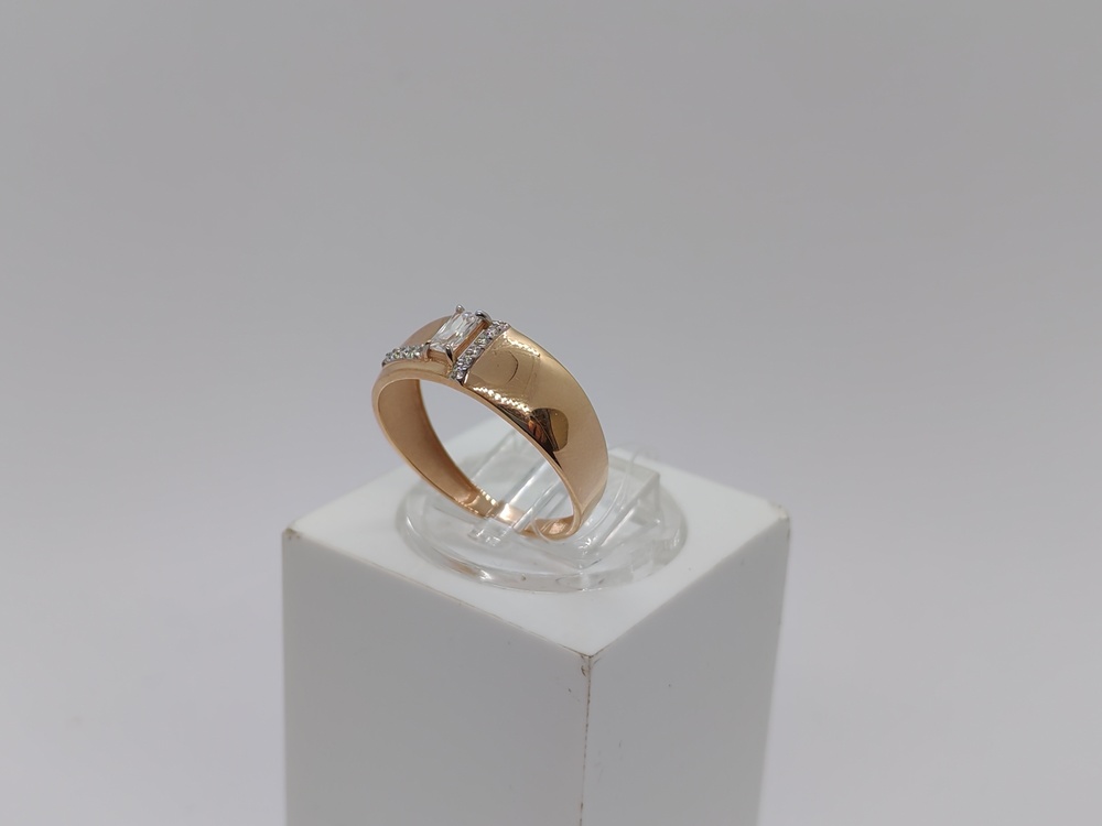 КОЛЬЦО С КАМНЯМИ (Au 585)