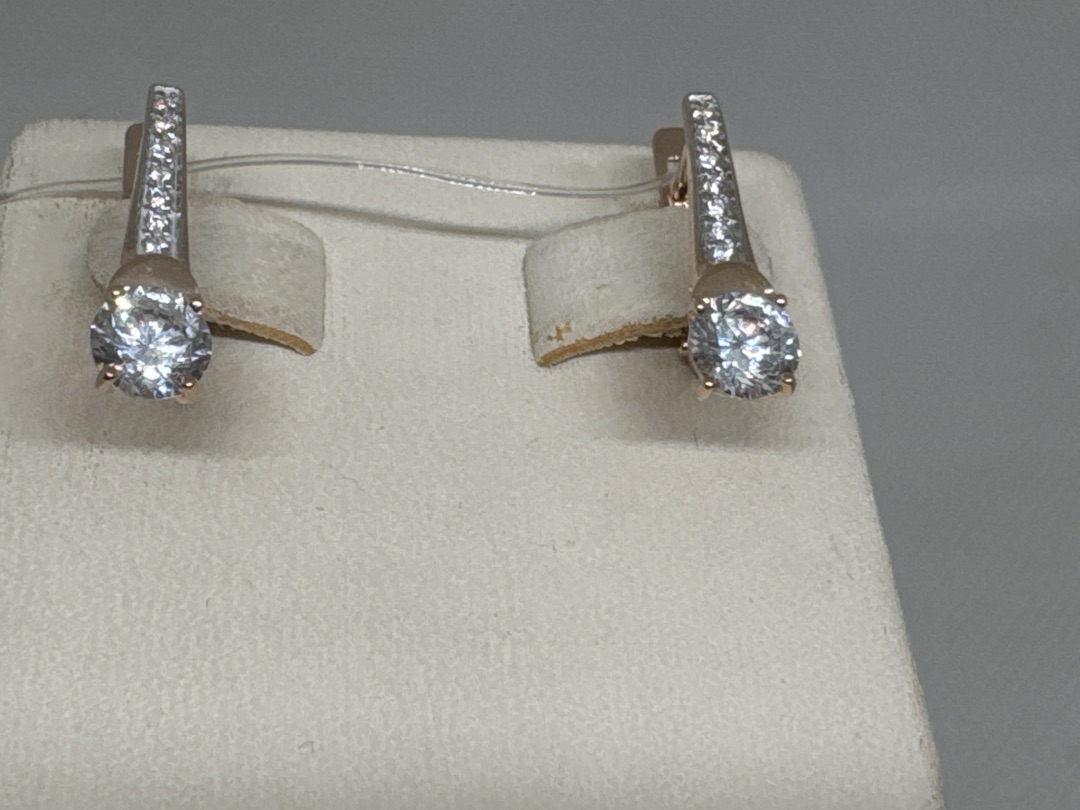 СЕРЬГИ С КАМНЯМИ (Au 585)