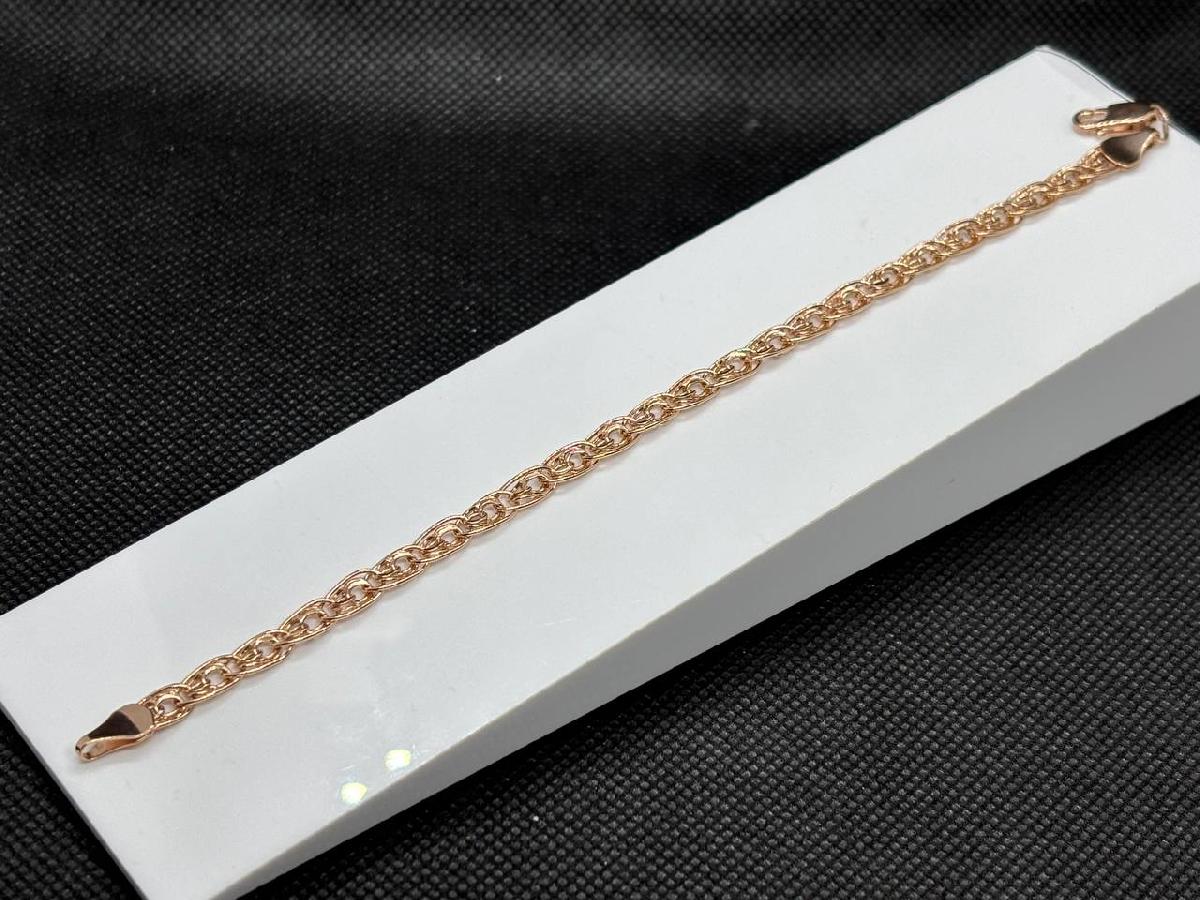 БРАСЛЕТ ПУСТОТЕЛЫЙ Нона-бисмарк (Au 585)